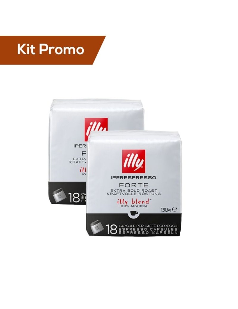 Click Cafe Illy Iperespresso | Kit 2 Pacchi Di Capsule Di Caffe Illy* Iperespresso, Tostato Forte