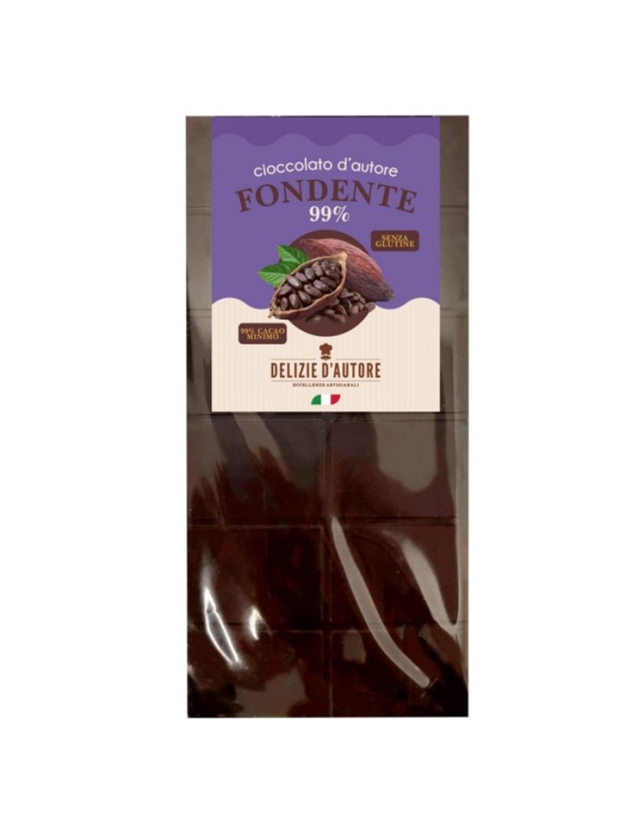 Click Cafe Cioccolato Artigianale | Tavoletta Cioccolato Fondente Al 99% Da 100Gr