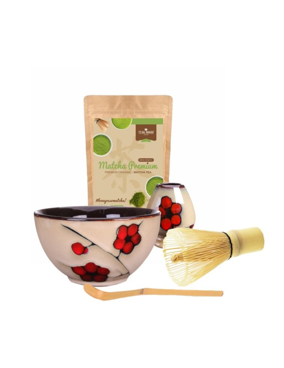 Click Cafe Te Matcha E Accessori | Kit Completo Plum Preparazione Matcha