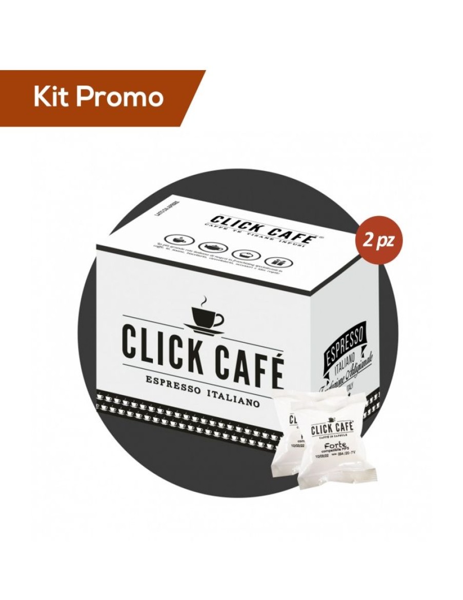 Click Cafe Capsule Compatibili Fior Fiore* Lui Martello | Box 200 Capsule Forte Fior Fiore - Mps - Click Cafe