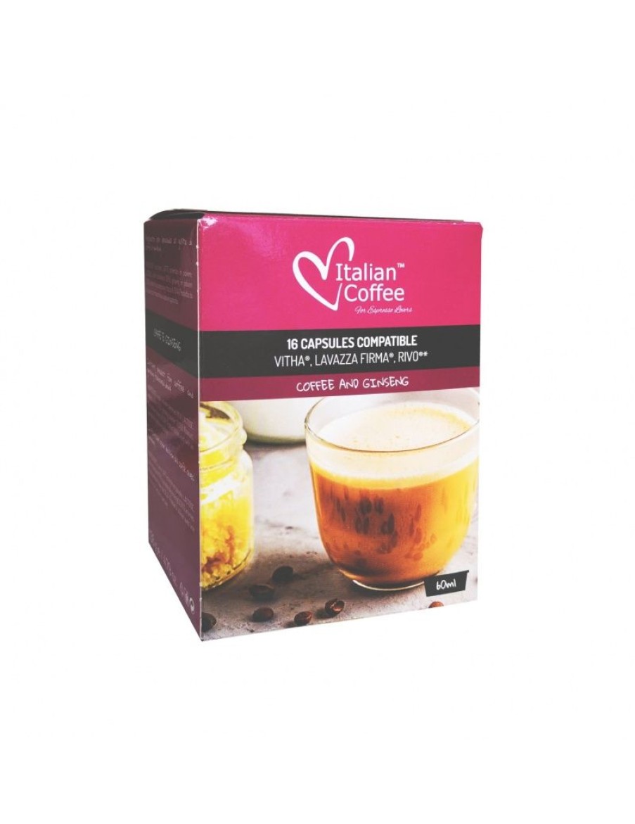 Click Cafe Capsule Compatibili Lavazza Firma | 16 Capsule Compatibili Firma Ginseng