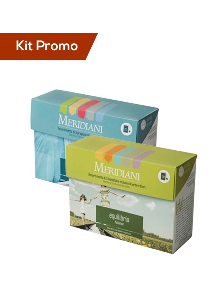 Click Cafe Te E Tisane Meridiani | Box 2 Astucci Meridiani, Equilibrio E Meditazione In 20 Filtri