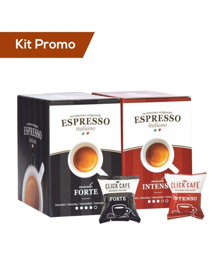 Click Cafe Capsule Compatibili Nespresso | Box 60 Capsule Nespresso Miscela Forte E Intenso