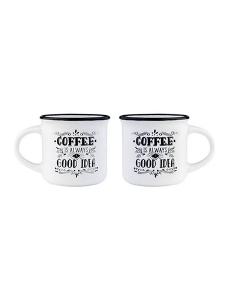 Click Cafe Tazzine Da Caffe E Tazze Mug | Set 2 Tazzine Caffe Good Idea Bon China