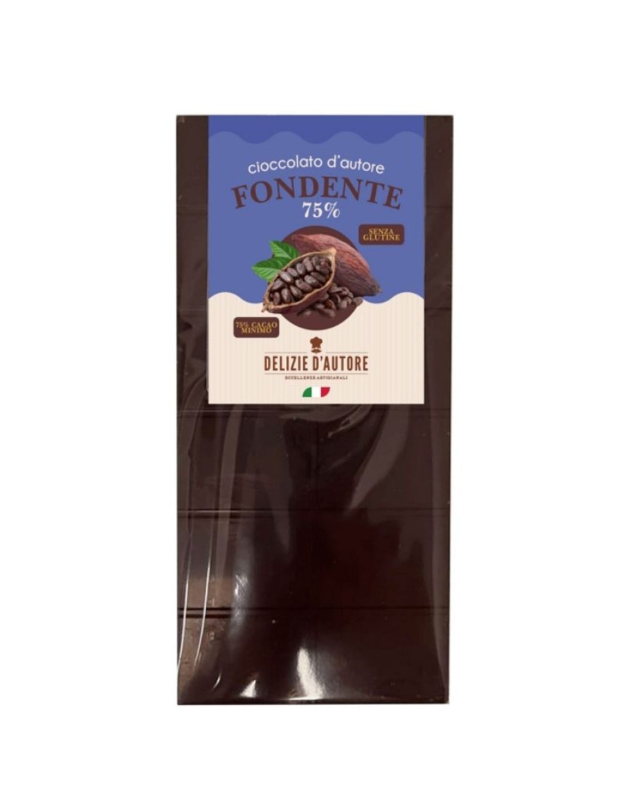 Click Cafe Cioccolato Artigianale | Tavoletta Cioccolato Fondente Al 75% Da 100Gr