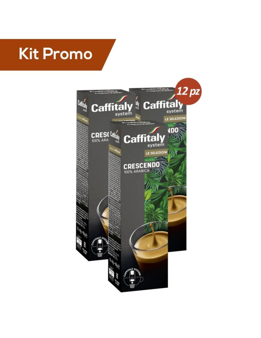 Click Cafe Capsule Caffitaly* Originali | Kit 120 Capsule Di Caffe Caffitaly Crescendo 100% Arabica