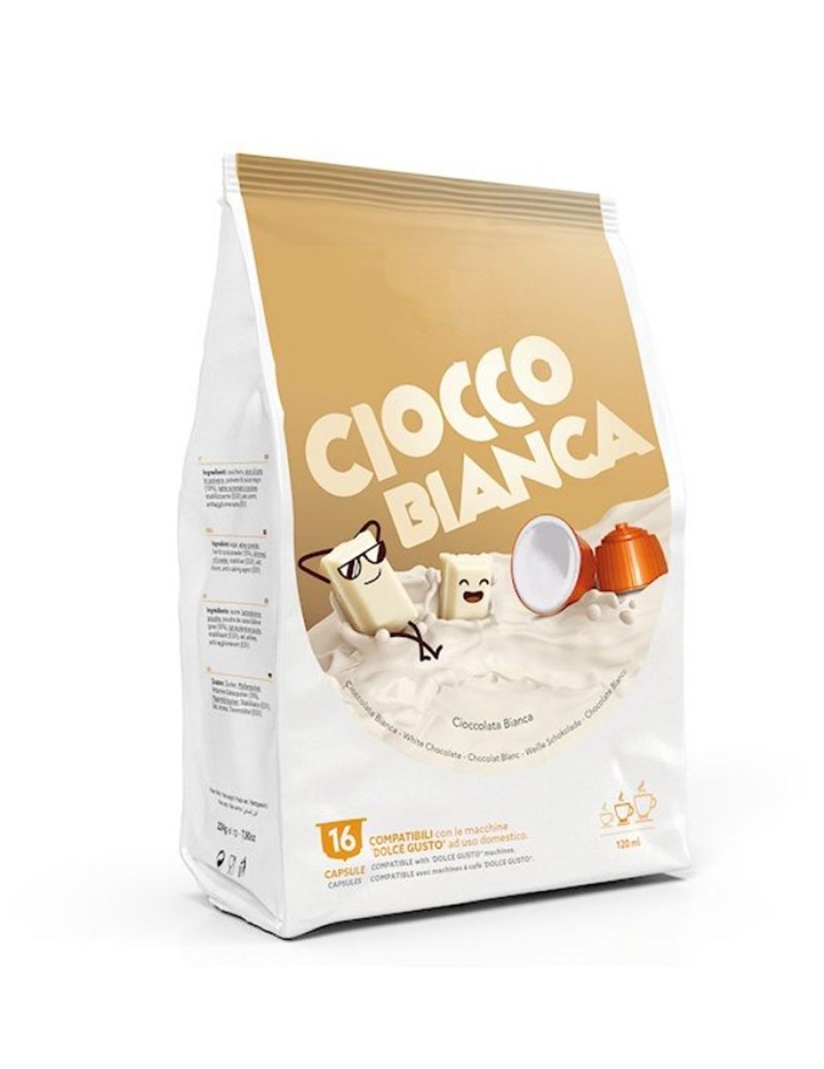 Click Cafe Capsule Compatibili Dolce Gusto | 16 Capsule Dolce Vita Dolce Gusto Cioccolaa Bianca