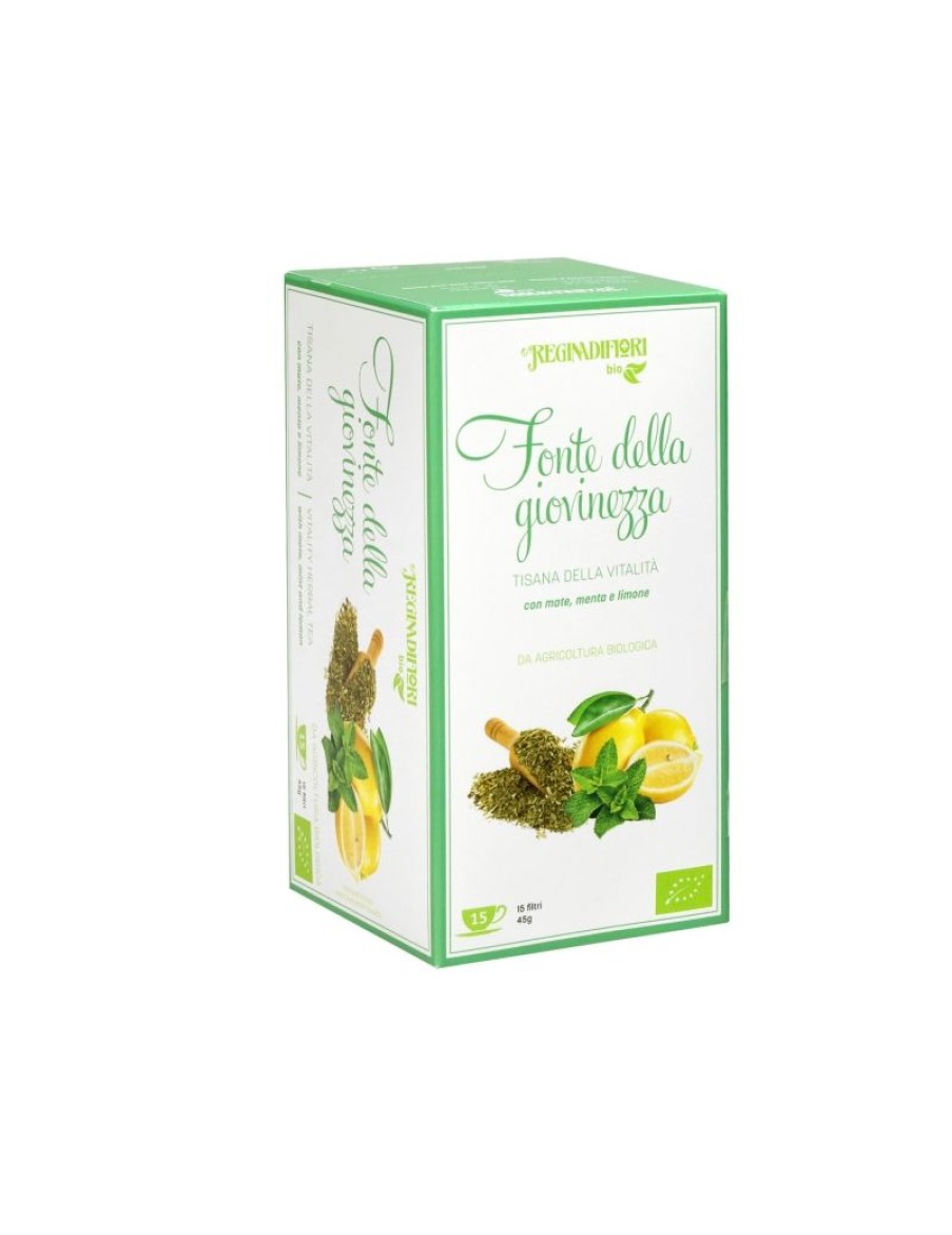 Click Cafe Te E Tisane Regina Di Fiori E Mlesna | Tisana Fonte Della Giovinezza Mate, Menta & Limone Bio 15 Filtri