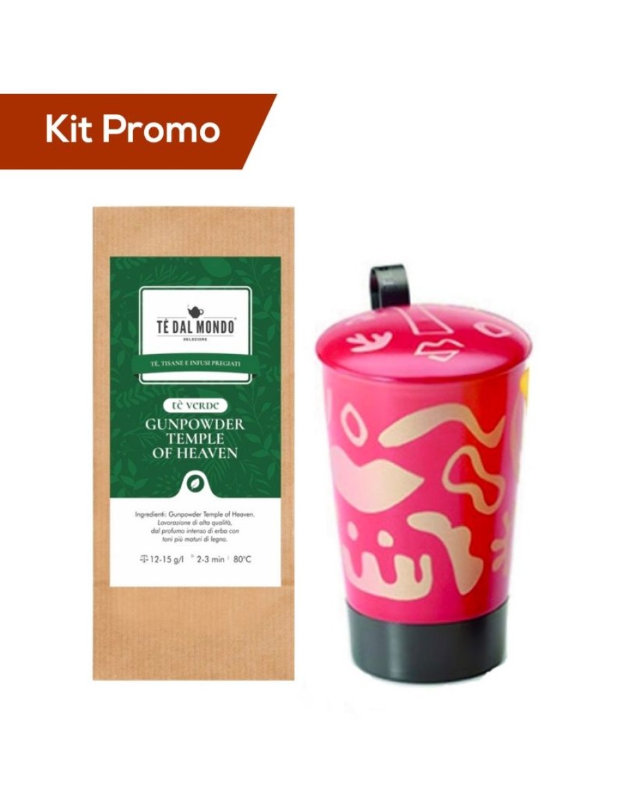 Click Cafe Te Verde | Box Tazza Infusiera Con Te Verde Gunpowder Temple Of Heaven