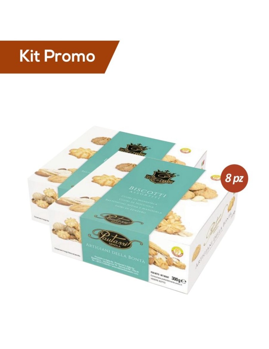 Click Cafe Biscotti Artigianali Senza Glutine | Kit 8 Pacchi Biscotti Assortiti Senza Glutine