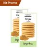 Click Cafe Biscotti Artigianali | Box 2 Astucci Biscotti Inglesi Senza Zucchero Allo Zenzero