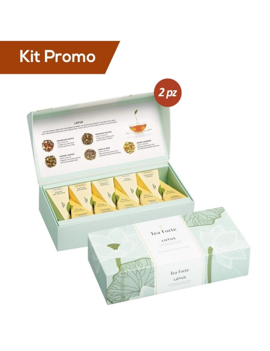 Click Cafe Tea Forte | Box 2 Astucci Tea Forte, Collezione Lotus