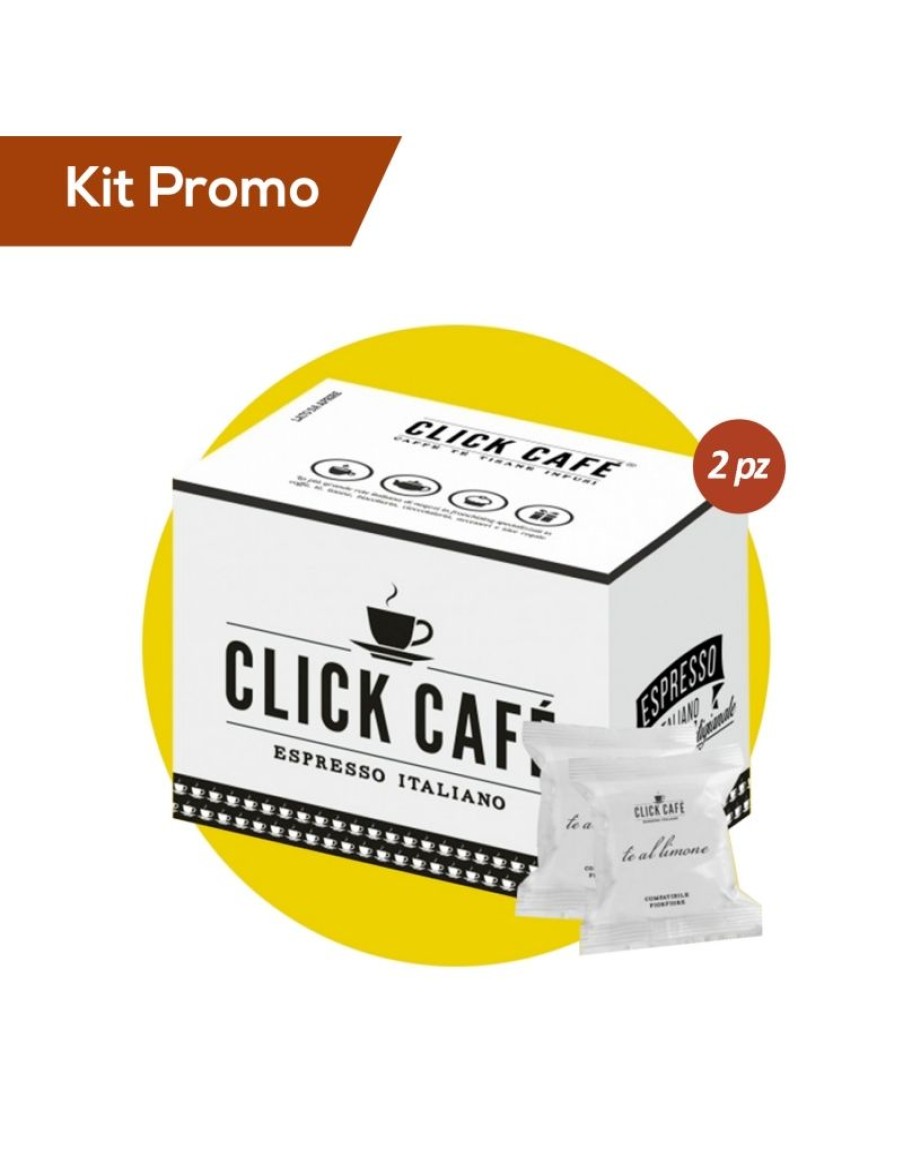 Click Cafe Capsule Compatibili Fior Fiore* Lui Martello | Box 100 Capsule Te Al Limone Compatibili Fiore