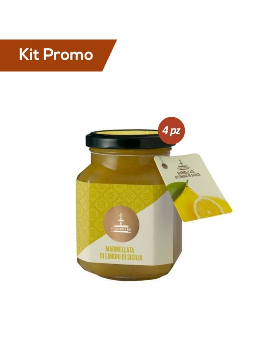 Click Cafe Miele E Marmellata Artigianale E Bio | Box 4 Vasetti Di Marmellata Di Limoni Di Sicilia