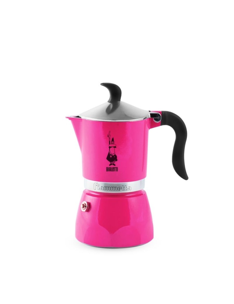 Click Cafe Macchine Moka Per Caffe Macinato | Moka Fiammetta Fucsia 1 Tazza