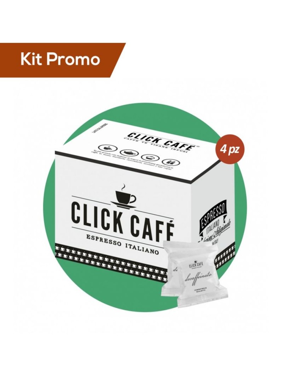 Click Cafe Capsule Compatibili Bialetti* | Box 400 Capsule Click Cafe Compatibili Bialetti, Miscela Decaffeinato