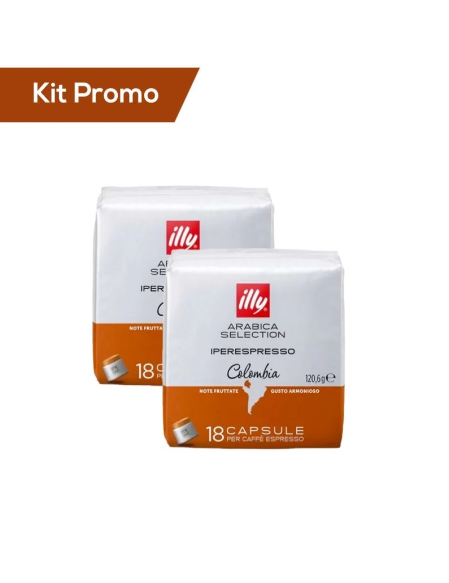 Click Cafe Illy Iperespresso | Kit 2 Pacchi Di Capsule Di Caffe Illy* Iperespresso Monoarabica, Colombia