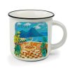 Click Cafe Tazzine Da Caffe E Tazze Mug | Tazza Cappuccino Napoli 350Ml Bon China