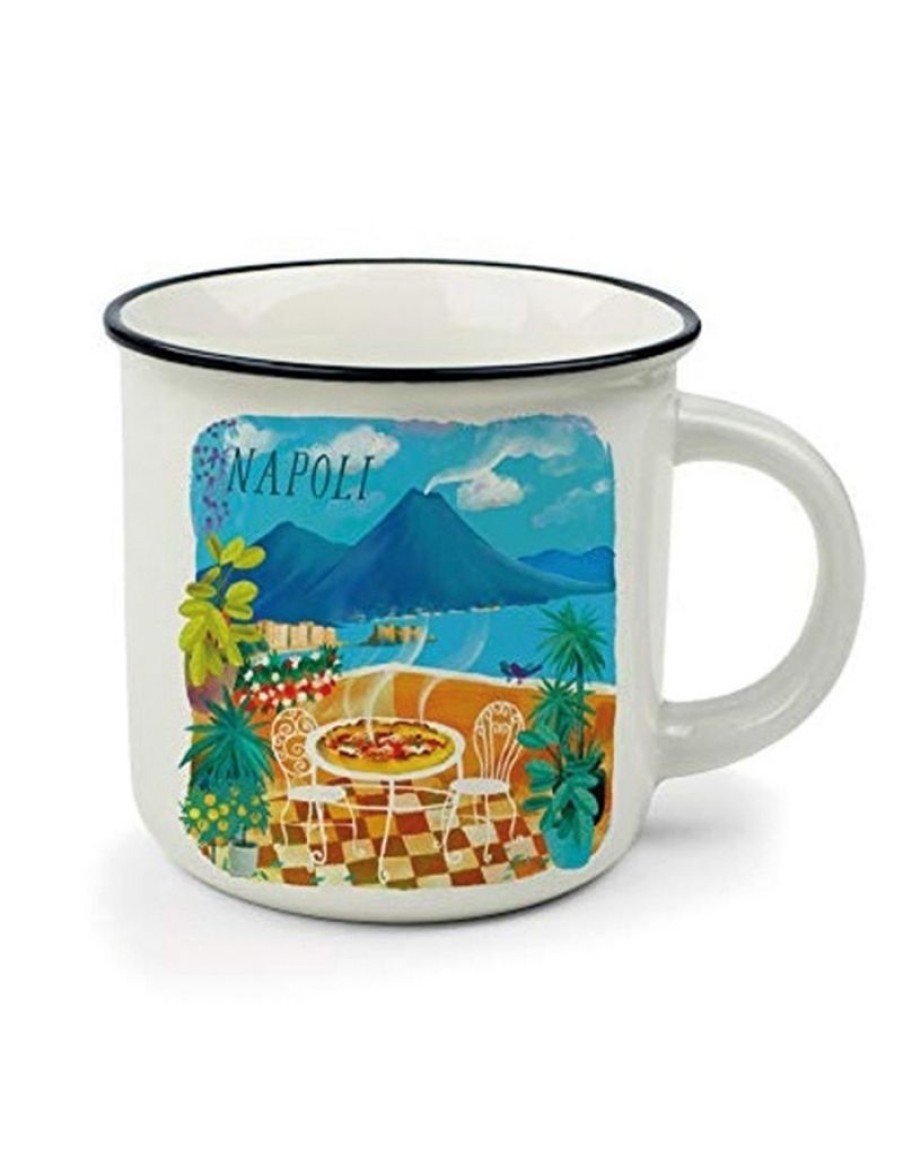 Click Cafe Tazzine Da Caffe E Tazze Mug | Tazza Cappuccino Napoli 350Ml Bon China