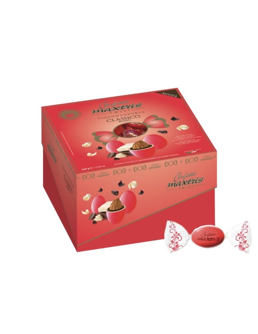 Click Cafe Confetti Maxtris | Confetti Cadeaux "Twist Maxtris" Rossi 500Gr Gluten Free