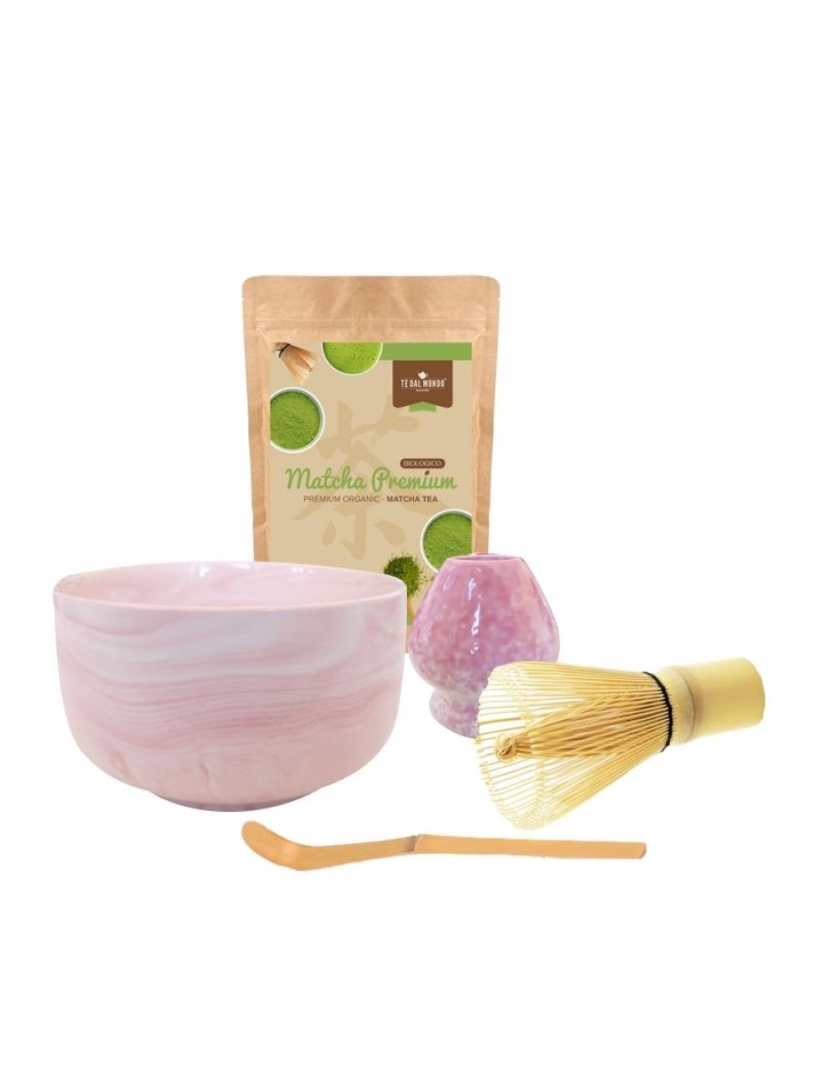 Click Cafe Te Matcha E Accessori | Kit Per Preparazione Matcha Pinku