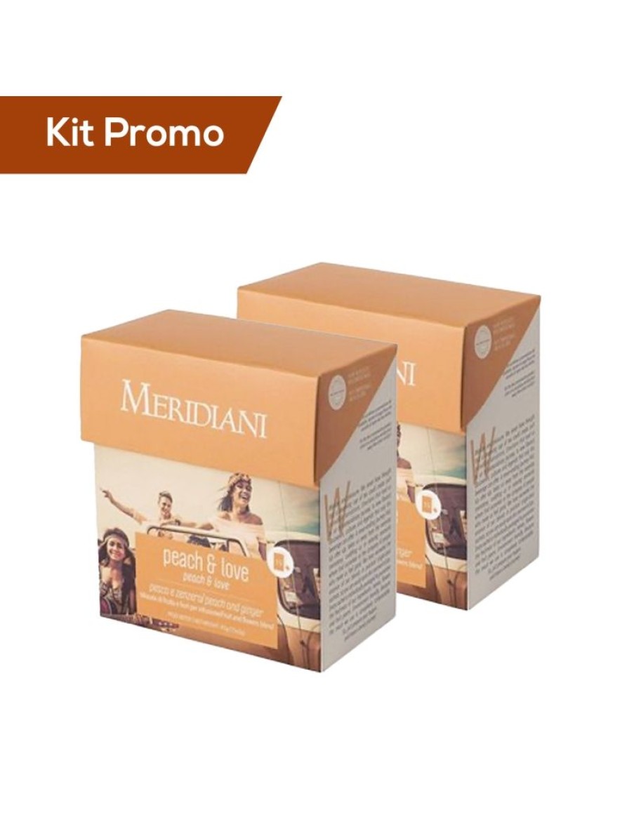 Click Cafe Te E Tisane Meridiani | Box 2 Astucci Infuso Pesca E Zenzero, Meridiani