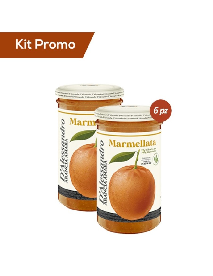 Click Cafe Miele E Marmellata Artigianale E Bio | Kit 6 Vasetti Marmellata Di Arance Senza Glutine