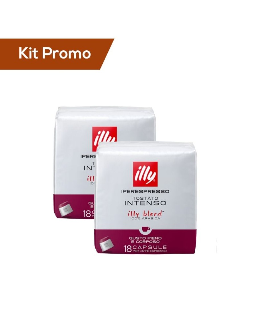 Click Cafe Illy Iperespresso | Kit 2 Confezioni Di Capsule Di Caffe Illy* Iperespresso, Tostato Intenso