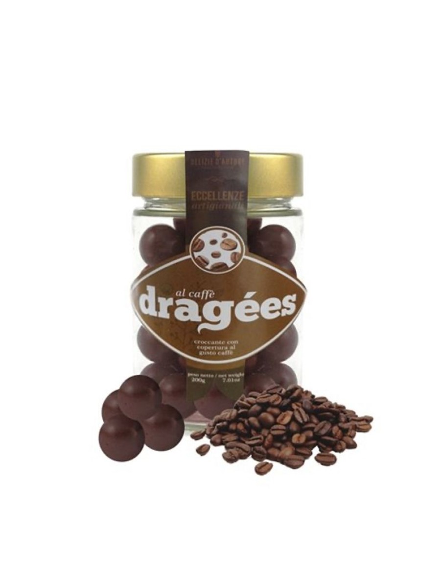 Click Cafe Cioccolato Artigianale | Dragees Al Croccante E Cioccolato Al Caffe 200 Gr