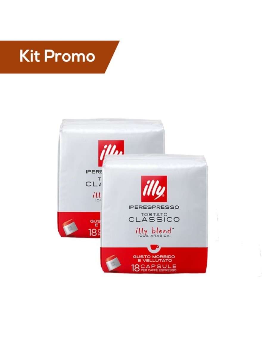 Click Cafe Illy Iperespresso | Kit 2 Confezioni Di Capsule Di Caffe Illy* Iperespresso, Tostato Classico