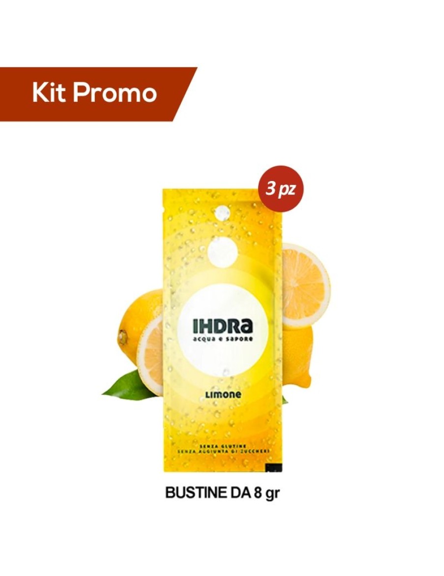 Click Cafe Bevande Energetiche | Box 6 Astucci Di Insaporitori D'Acqua Gusto Limone 8 Gr