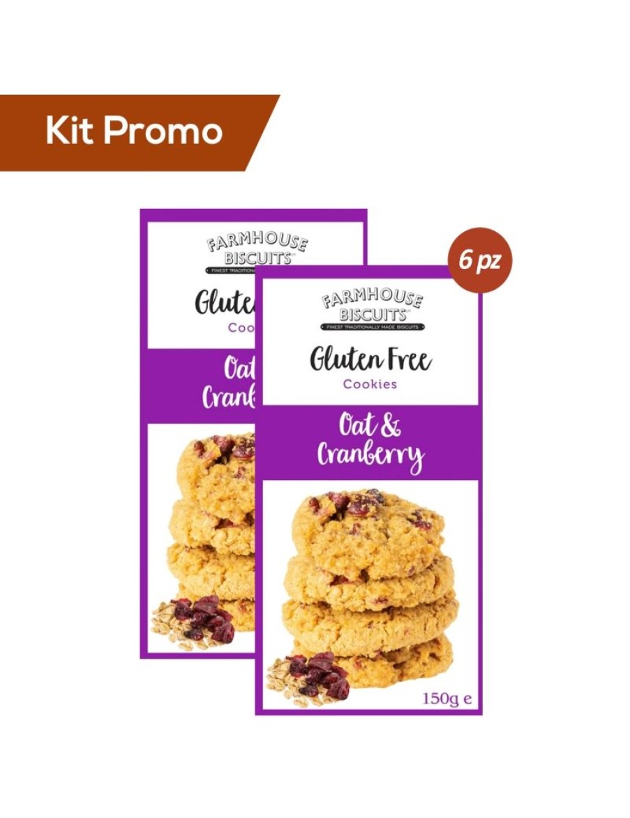 Click Cafe Biscotti Artigianali | Box 6 Astucci Biscotti Inglesi Senza Glutine Avena E Mirtillo