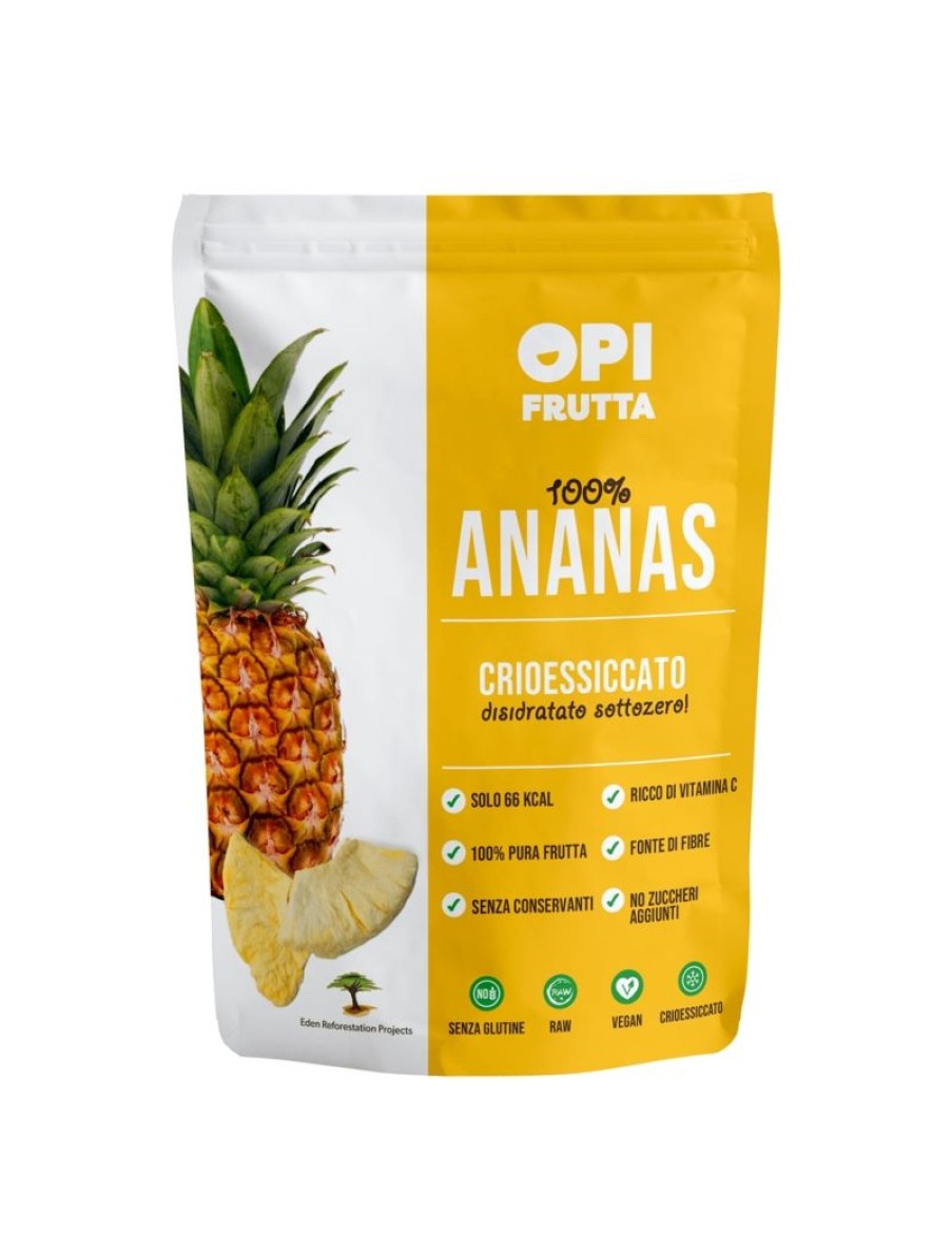 Click Cafe Gluten Free | Ananas Crioessiccata Senza Glutine - Vegan Sacchetto Richiudibile