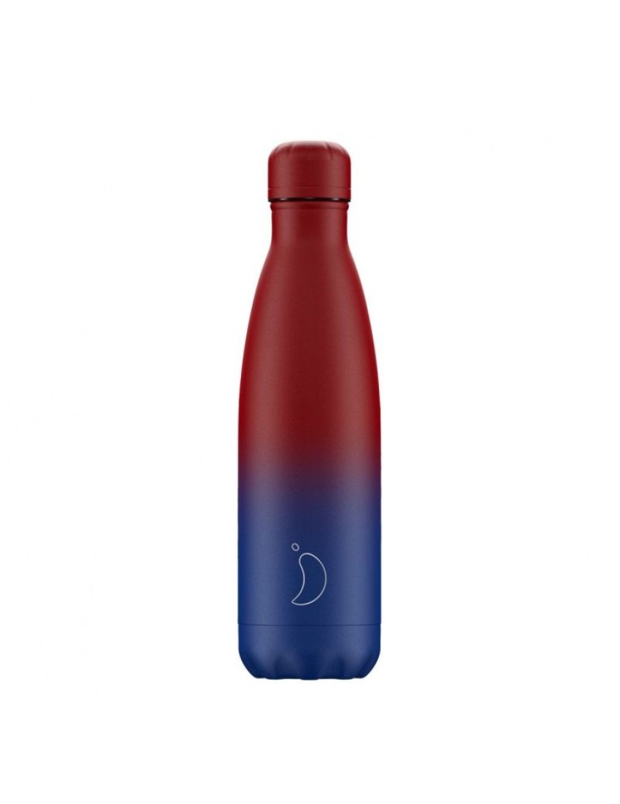 Click Cafe Borracce&Tazze Termiche E Accessori | Chilly'S Bottle Bottiglia Sfumata Rosso/Blu 500 Ml