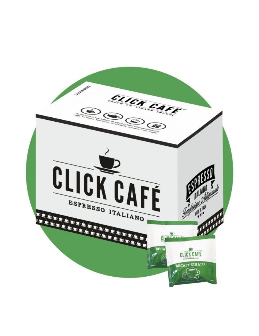 Click Cafe Cialde Caffe | 100 Cialde In Carta Filtro Miscela Deca