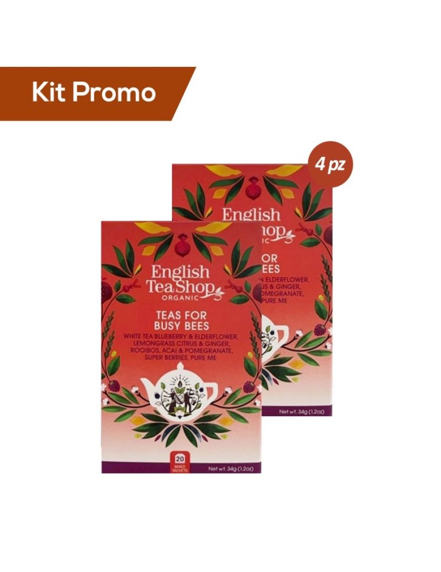 Click Cafe Te E Tisane English Tea Shop | Kit 4 Astucci English Tea Shop, Teas For Busy Bees