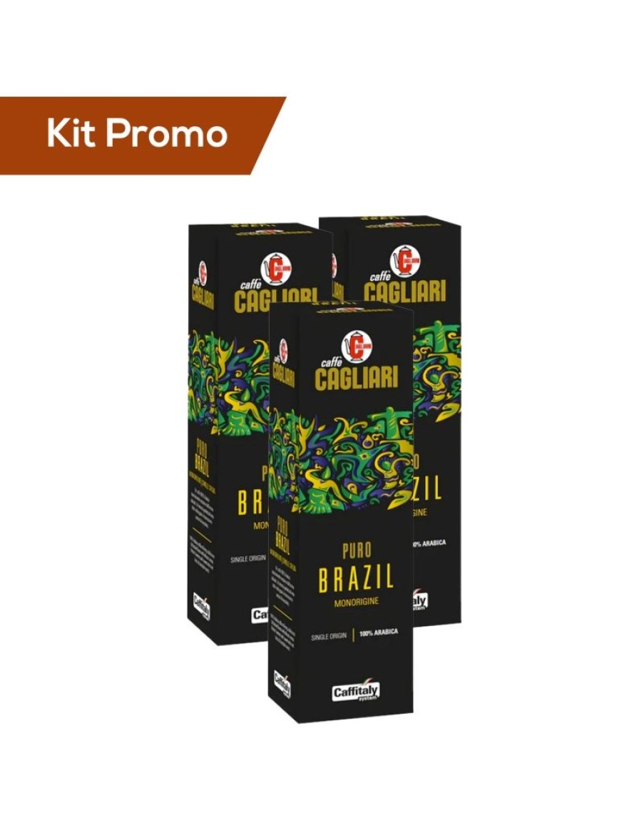 Click Cafe Capsule Caffitaly* Originali | Kit 3 Astucci Di Capsule Caffitaly Cagliari Brasile 100% Arabica