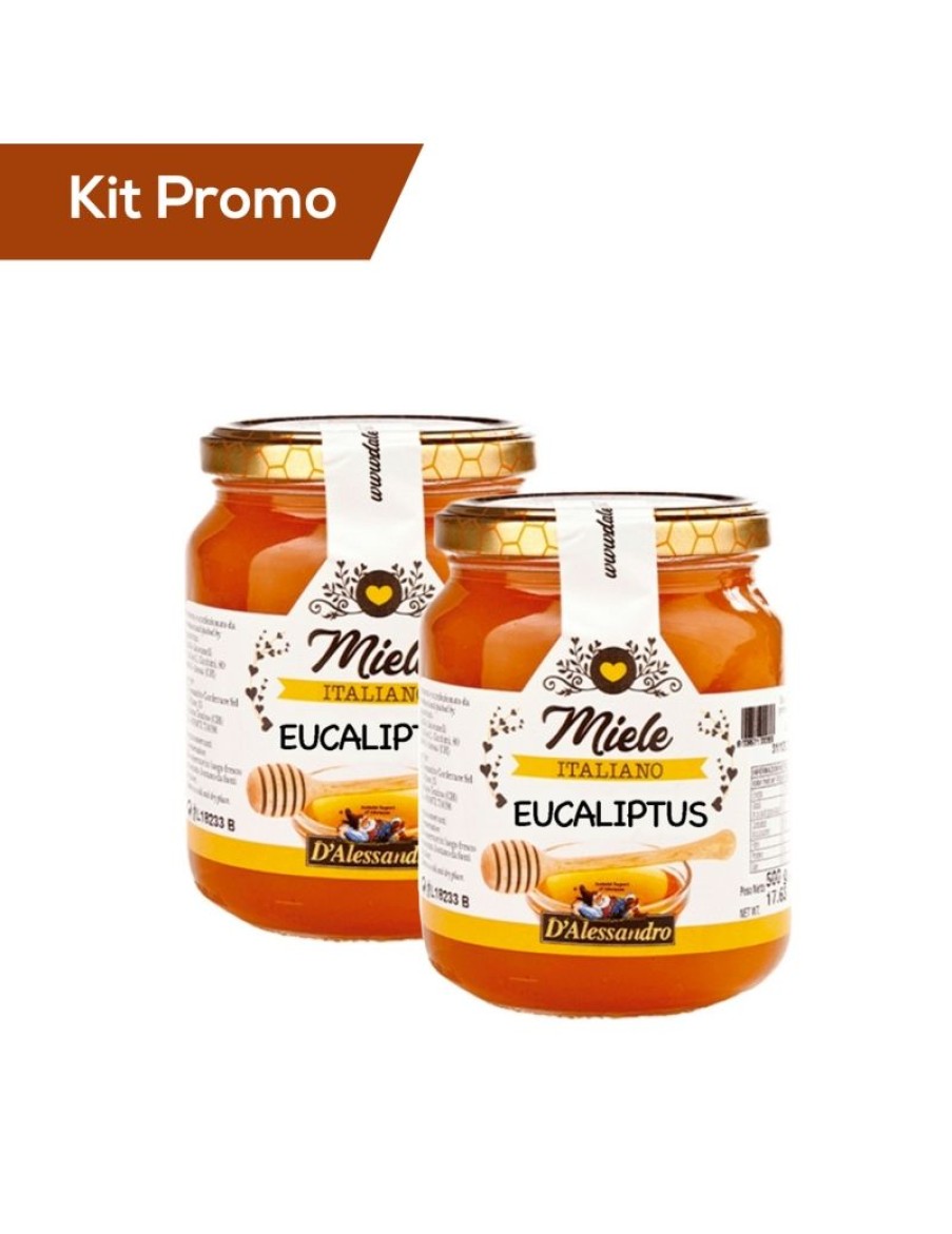 Click Cafe Miele E Marmellata Artigianale E Bio | Kit 2 Vasetti Di Miele Di Eucaliptus