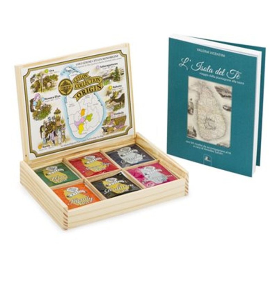 Click Cafe Te E Tisane Regina Di Fiori E Mlesna | Box Legno 30 Filtri Te Monorigine Con Libro Omaggio