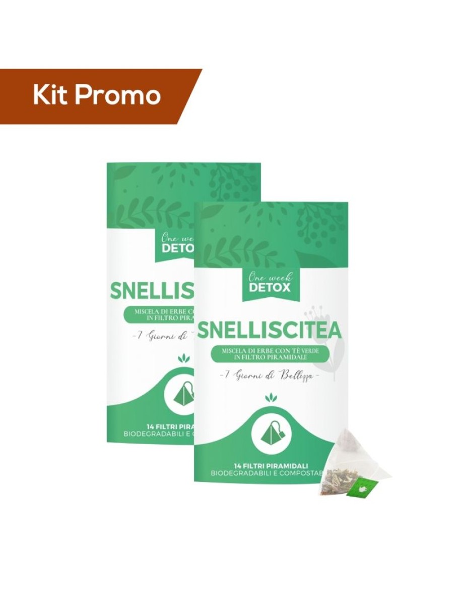 Click Cafe Linea Infusi Detox | Box 2 Paper Tube Tisana Detox Snellente In Filtri Piramidali