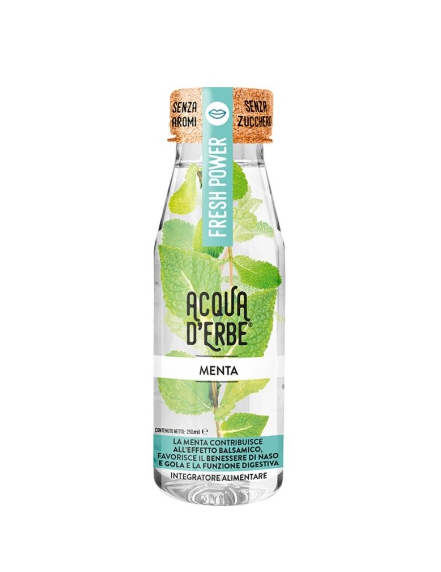 Click Cafe Bevande Energetiche | Integratore Acqua D'Erbe Menta 250Ml Vegano - Gluten Free