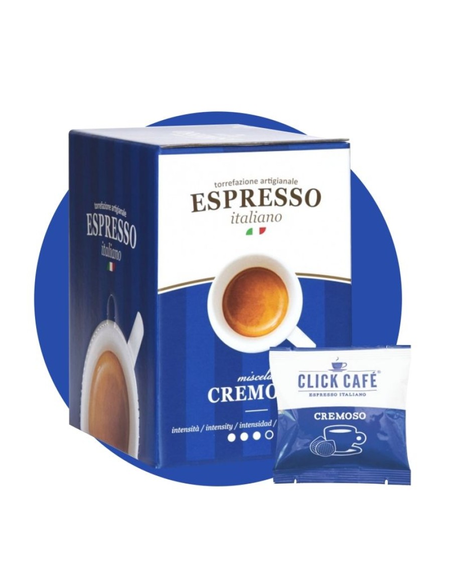 Click Cafe Cialde Caffe | 30 Cialde In Carta Filtro Miscela Cremoso