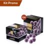 Click Cafe Cioccolato Artigianale | Kit 4 Box Di Ribes Nero Allo Yogurt Al Mirtillo Ricoperti Di Ciocccolato Bian