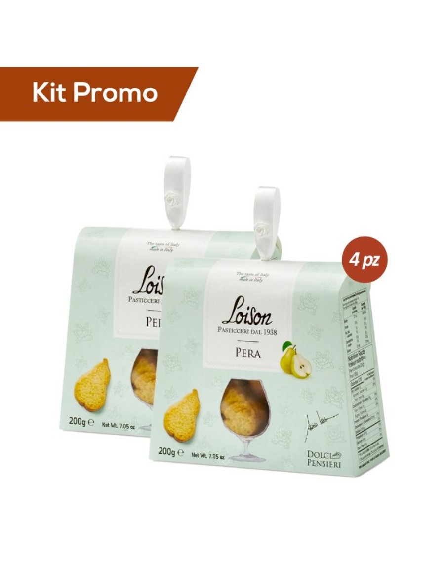 Click Cafe Biscotti Artigianali | Box 4 Astucci Biscotti Da Te Gusto Pera Loison