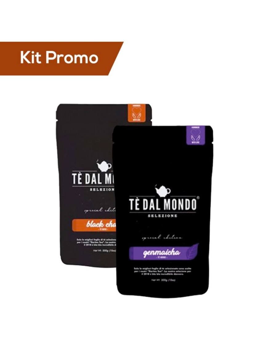 Click Cafe Te Dal Mondo Special Edition | Kit 2 Doypack Te Nero Chai E Te Verde Genmaicha