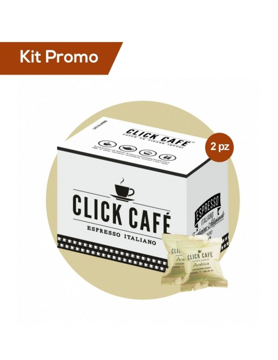 Click Cafe Capsule Compatibili Uno System | Box 200 Capsule Uno System Click Cafe Delicato