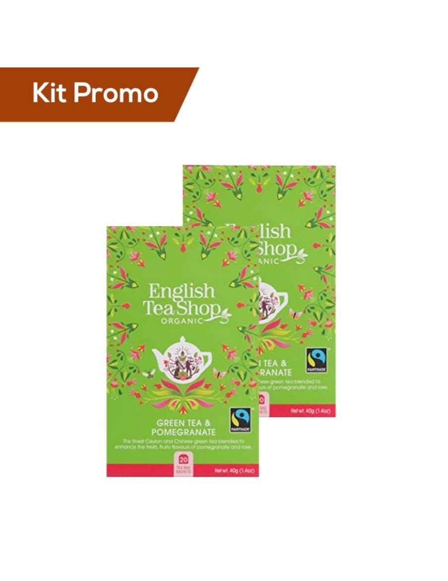 Click Cafe English Tea Shop E Terre Doc | Kit 2 Pacchi Di English Tea Shop, Te Verde E Melagrana Bio