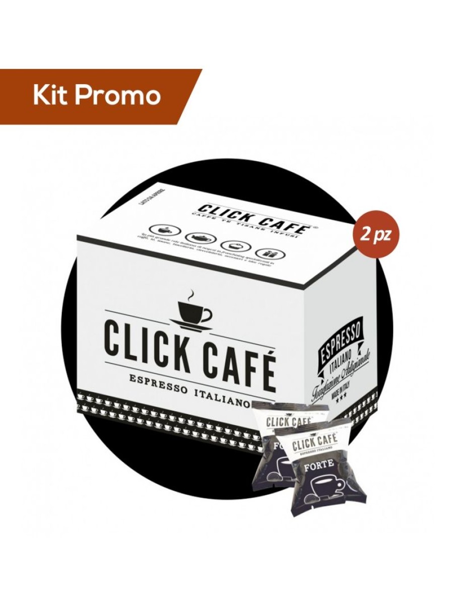 Click Cafe Capsule Compatibili Essse Caffe | Box 200 Capsule Miscela Forte Espresso Point - Essse