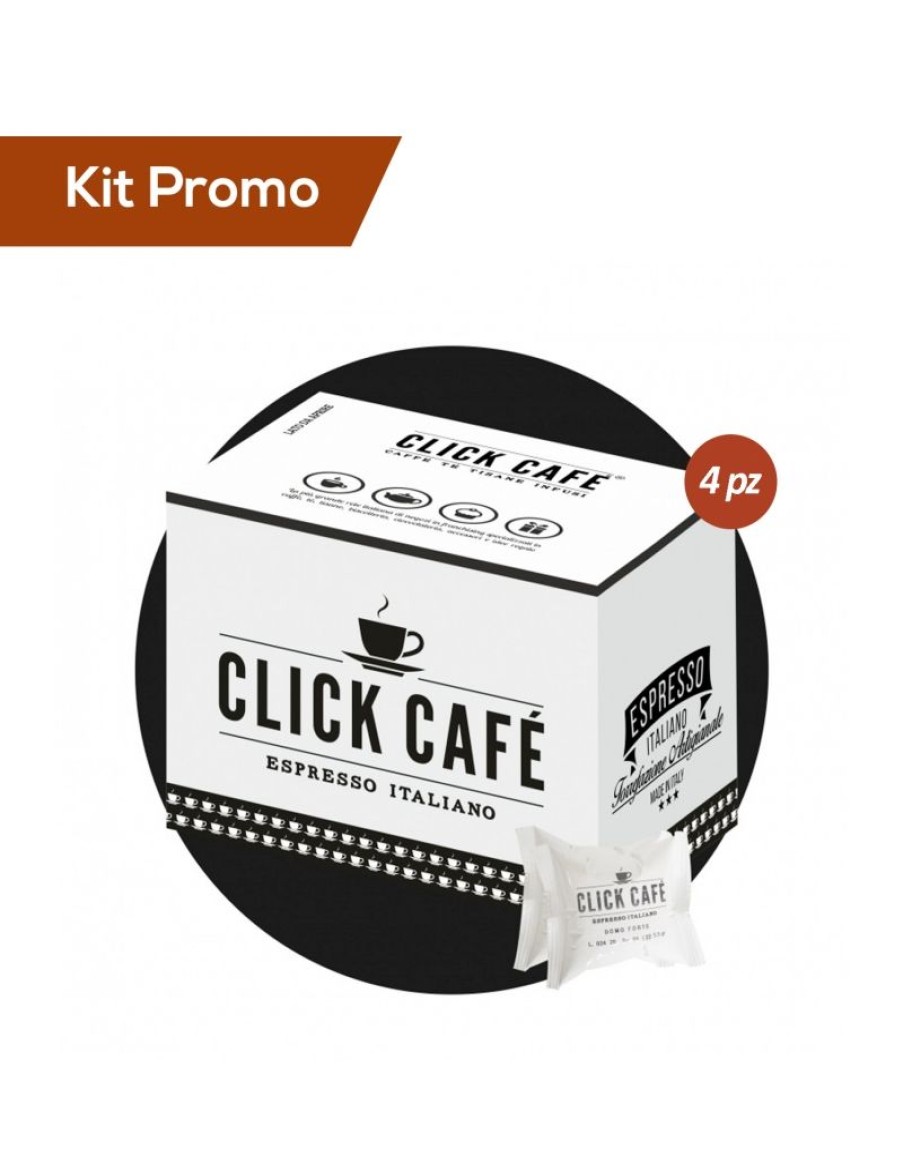 Click Cafe Capsule Domo Compatibili | Box 400 Capsule Caffe Miscela Forte Compatibile Domo