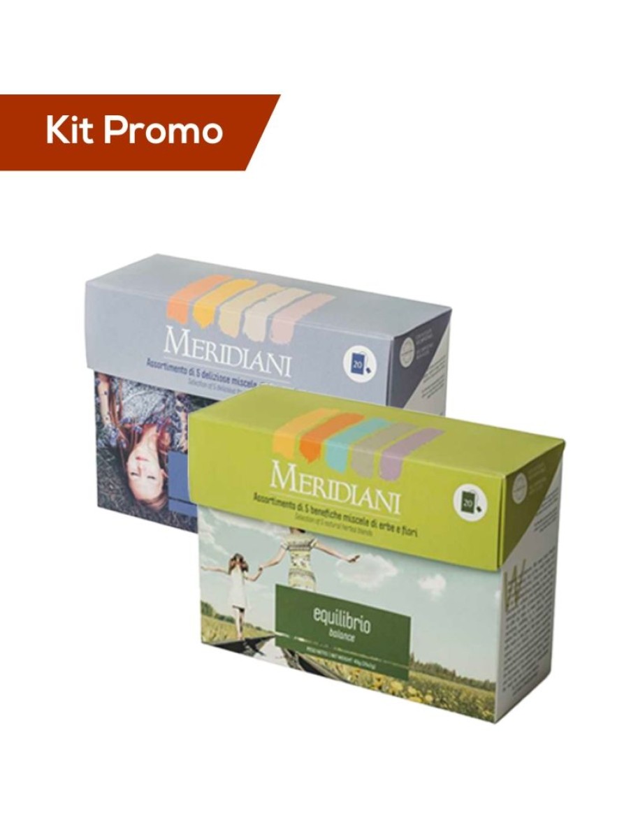 Click Cafe Te E Tisane Meridiani | Box 2 Astucci Meridiani, Equilibrio E Piacere In 20 Filtri